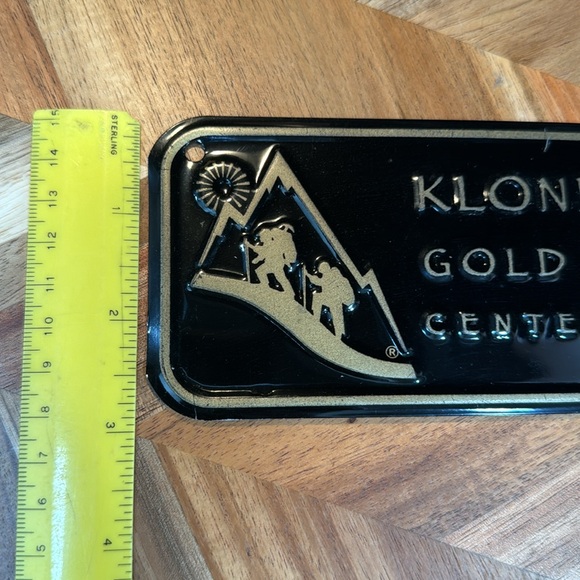 Metal Klondike Gold Rush Centennial Plaque - Picture 3 of 4